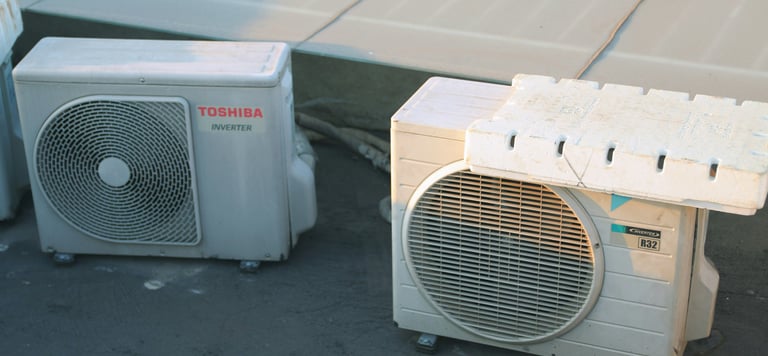 Servis baiki unit outdoor aircond Toshiba dan Daikin profesional Cheras, Selangor