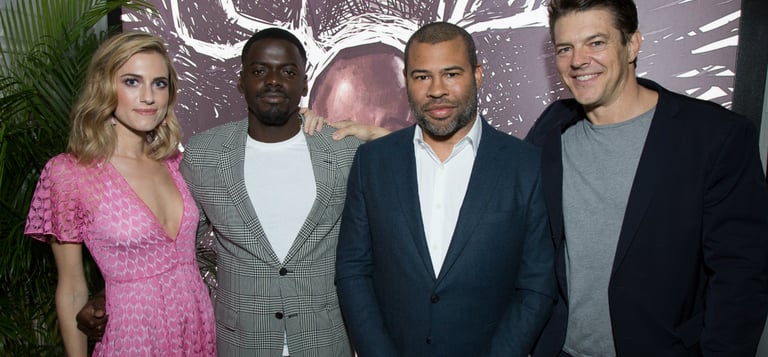 Jordan Peele – Behind the Scenes Director Jordan Peele on the set of Get Out, the Oscar-winning soci