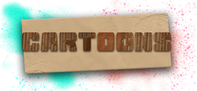 visuel du spectacle pour enfants cartoons, improvisation et théâtre