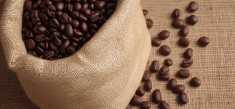 shallow focus photography of coffee beans in sack
