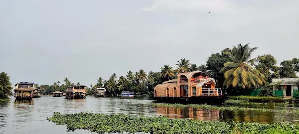 Alleppey Backwaters, Houseboats, Kerala