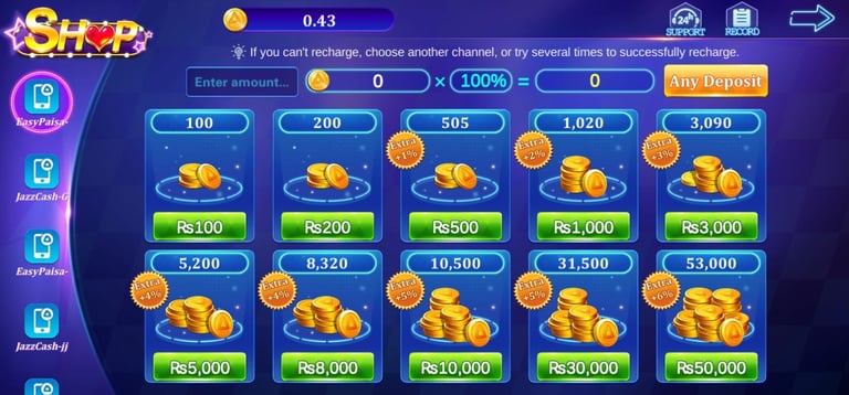 deposit in lucky 97