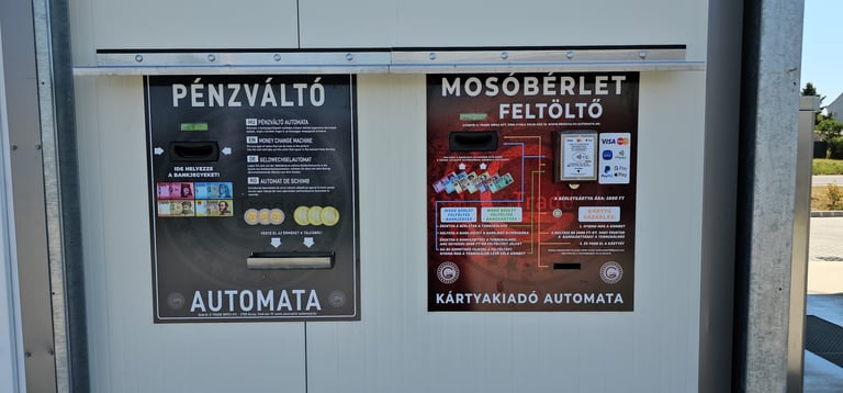 Kártyakiadó és mosóbérlet feltöltő rendszer autómosókhoz, automata gyártás