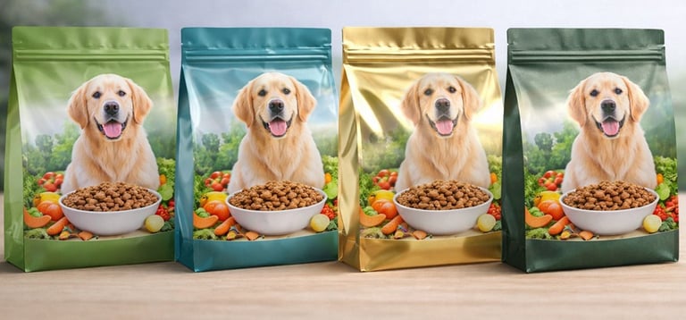 custom pet food packaging bags