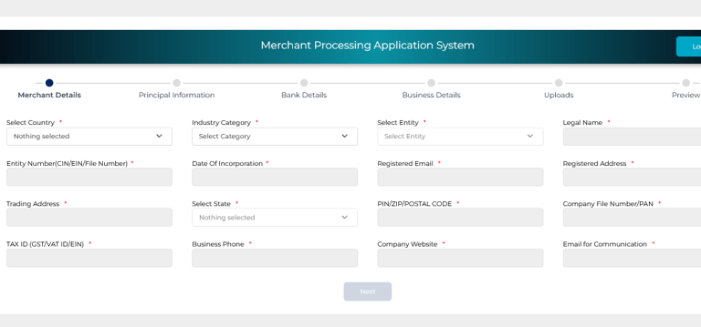 Automated onboarding cross border payments
