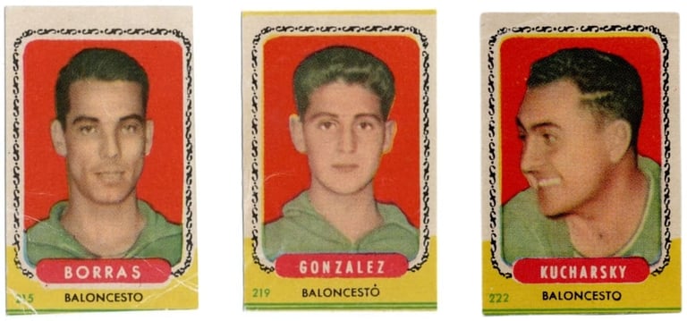 1955 Editorial Bruguera Campoenes Basketball Cards from Spain
