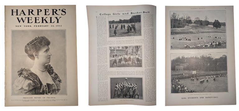 College Girls Basketball History Early Women's sport History Harper's Weekly