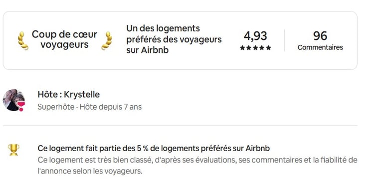 Avis clients Air bnb
