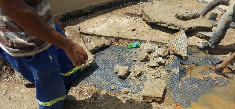 Assessment of compromised slab area at multiple story building, Sandhurst Towers, Sandton