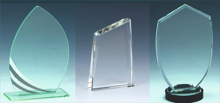 Glass Awards for Laser Engraving