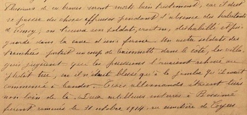 Rapport du Curé de la paroisse 1914