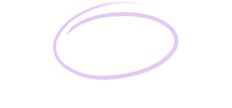 Lavender circle to emphasize copy text word "charge"