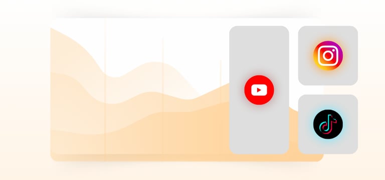 une image de réseaux sociaux avec des icons de réseaux sociaux