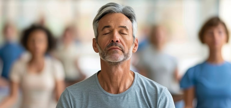 Hombre meditando