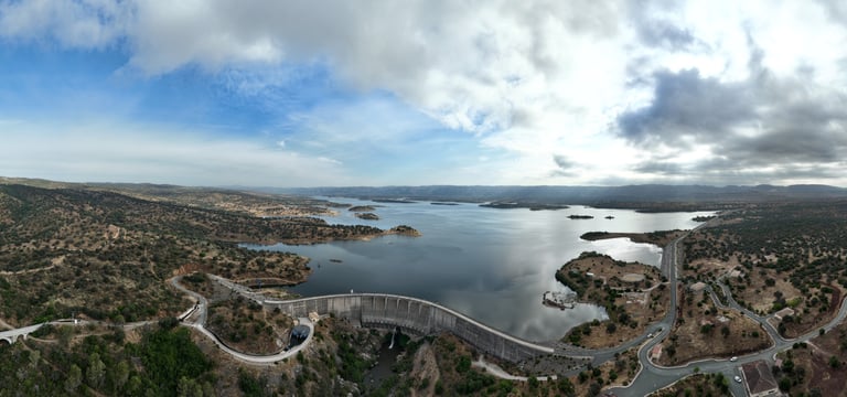 pantano a vista de dron