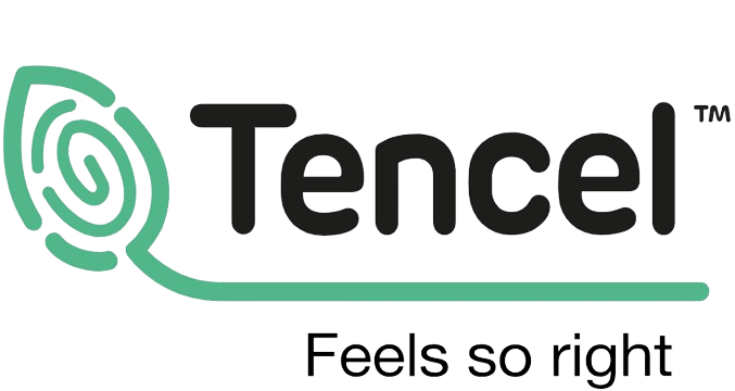 a logo for tencel - providing sustainability in fashion