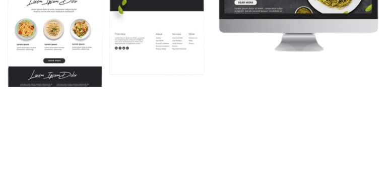 Designed to Conquer one-page site design