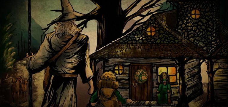 screencap from "Back to Beorn's", art by Craig McNett