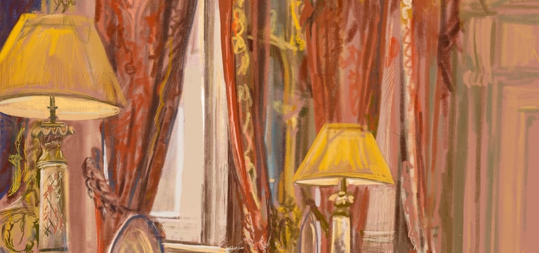 The Pink Dining Room at Dumfries House