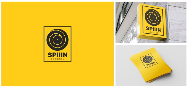 Spiiin Records logo design
