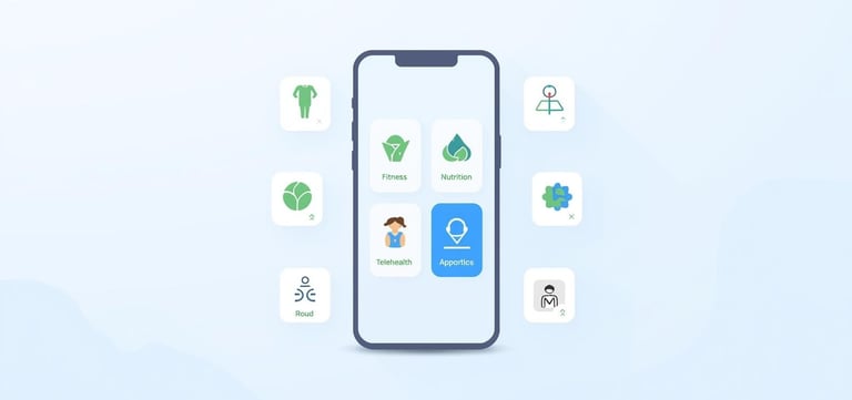 Mobile health app showing HSV symptom and medication tracking
