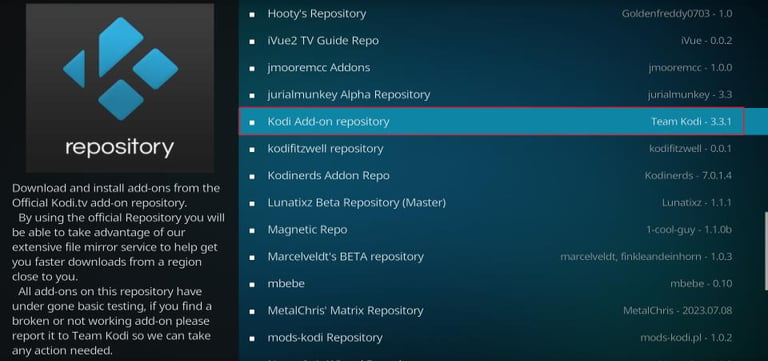 kodi repository