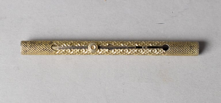 Silver-gilt pencil holder, c.1720 (V&A Museum LOAN:GILBERT.1087-2008)