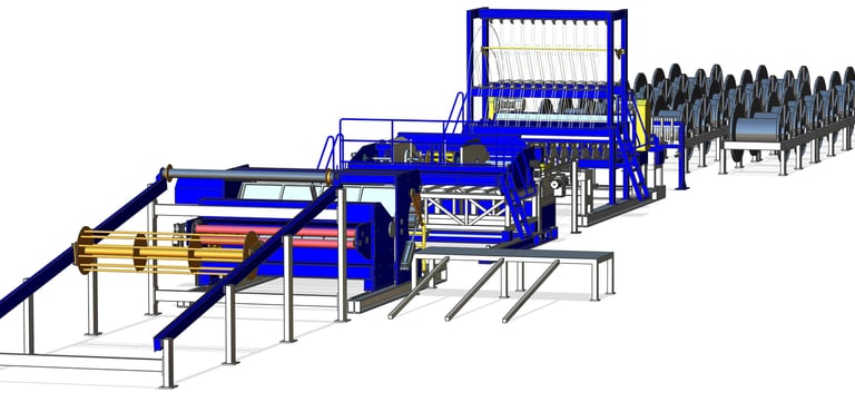 Çelik Hasır Kaynak Makinesi – HKM MCRS tam otomatik Makaradan çekme rulo sarma