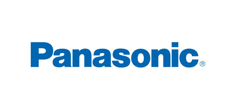 a panasonic logo with the words panasonic