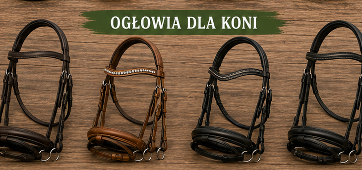 Ogłowia skórzane full, cob, pony