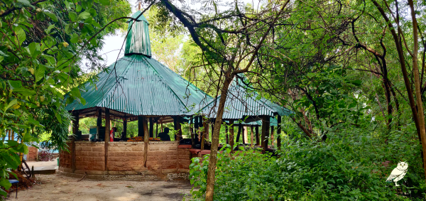 Traditional open-air lodge at Mandinari | Birding Adventures Gambia