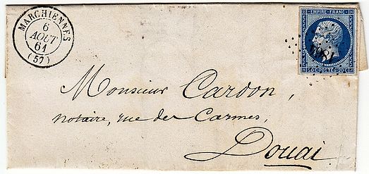 Losange Petits Chiffres 1864 et type 15.