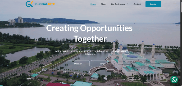 Poingkaa Kinabalu Industries Portfolio Website Design in Kota Kinabalu Sabah