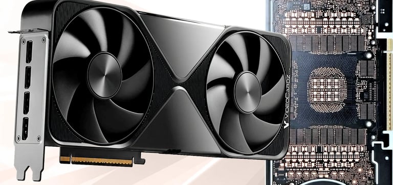 Componentes VRM y fases de poder de una RTX 6000 revisados en el banco de pruebas de MBTECNIC.