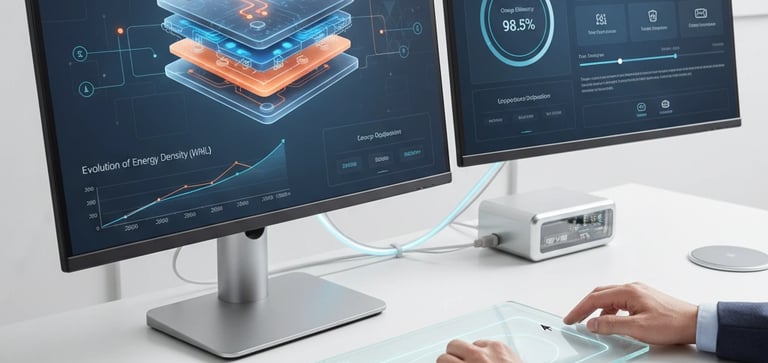 Detalle microelectrónico del electrolito sólido en baterías de nueva generación. Visto en MBTECNIC.