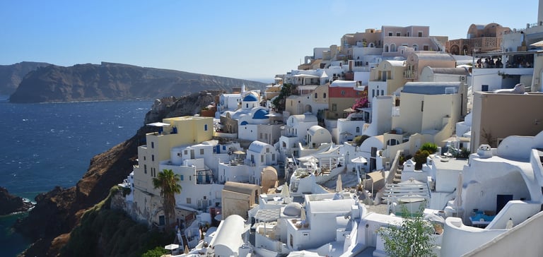 Beautiful Oia in Santorini, Greece