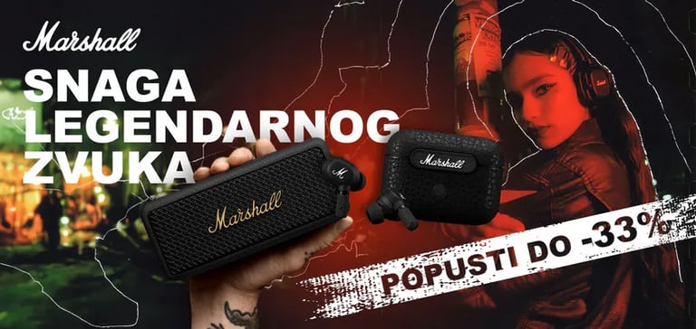 Kampanjski vizual za Marshall proizvode i Tehnomag