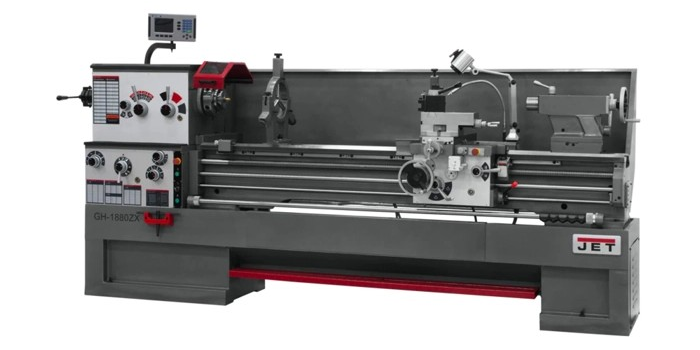 JET 321599 GH-1880ZX With ACU-RITE 303 DRO With Taper Attachment and Collet Closer