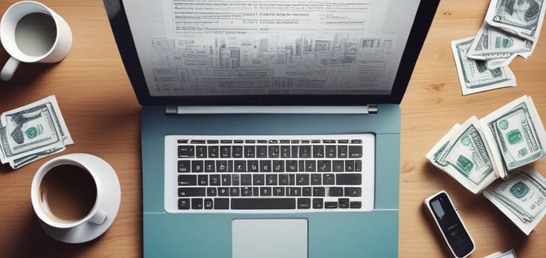 A credit card featuring the logos of Goldman Sachs and Mastercard is placed on the keyboard of a laptop. The laptop has visible keys such as 'shift', 'fn', and 'control'. The setup is minimalist with concentrated focus on the card and keyboard.