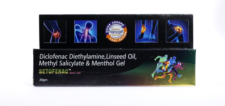 Setofenac nano gel