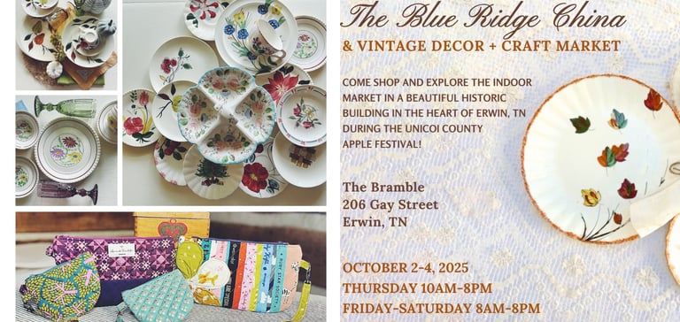 Blue Ridge China, Apple Festival, Unicoi County, TN