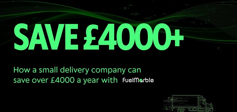 How a small delivery company can save over 4000 a year with FuelMarble