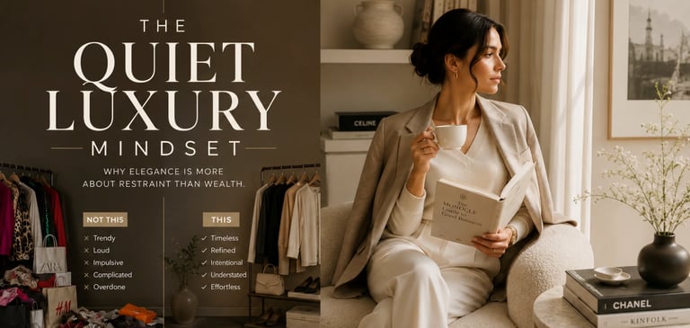  quiet luxury style — minimal wardrobe in neutral tones