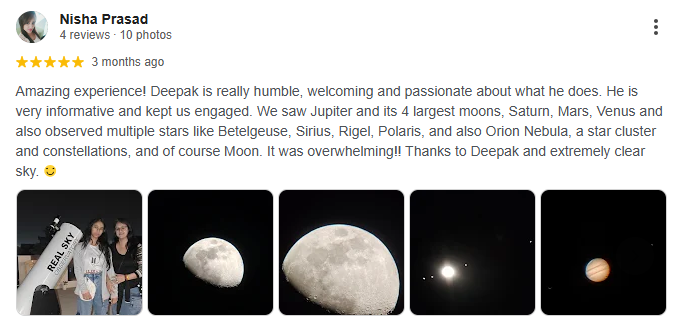 Customer Reviews for Real Sky Observatory Greater Noida