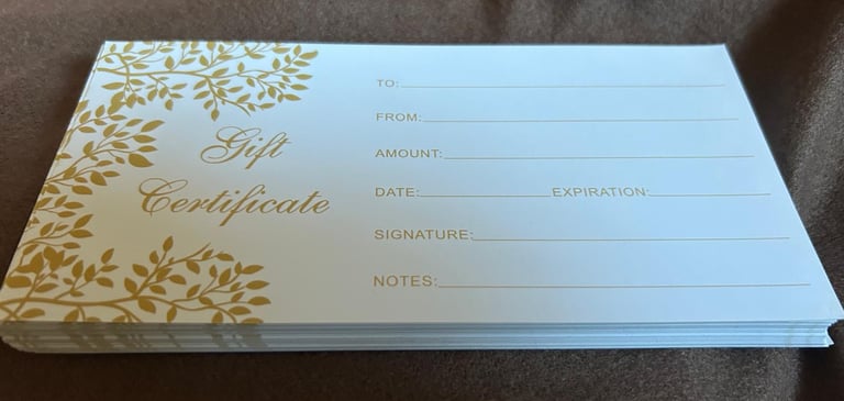 gift vouchers