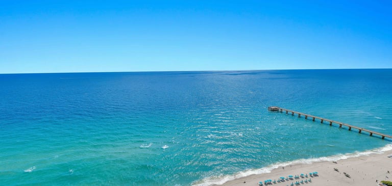 Aerial view of Miami Beach