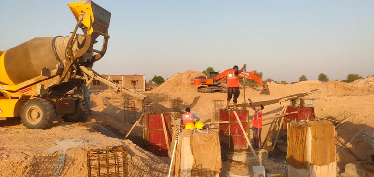Solar infrastructure project in Jodhpur, Rajasthan.