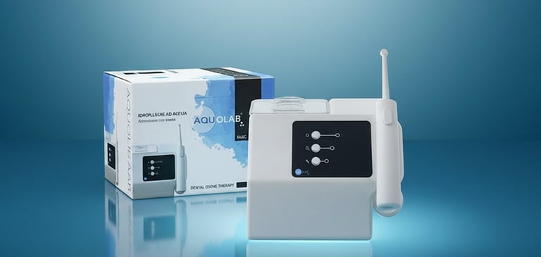 Alternativa de hilo dental: Jet Dentaire a l'Ozone Aquolab hygiene-precision.com