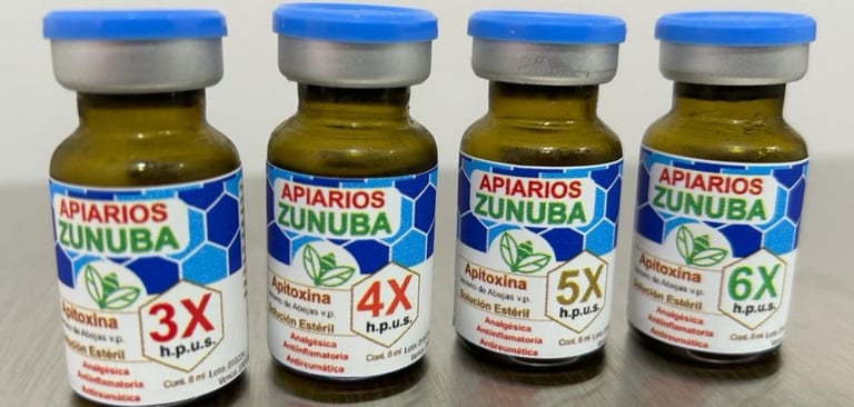 Apitoxina Inyectable Veneo de Abejas Purificado Injectable Bee Venom Apitoxin