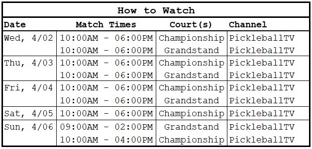 PPA North Carolina Open | How to Watch